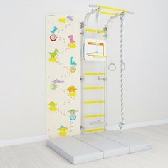 Romana Комплект №4 Шведская стенка ROMANA Next Skalolaz +Щит +Подвес +Мат