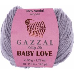 Пряжа Gazzal Baby Love серый (1618), 55%модал/45%акрил, 115м, 50г, 1шт