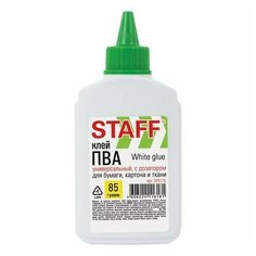 Клей ПВА STAFF EVERYDAY, 85 г, с дозатором, 225175