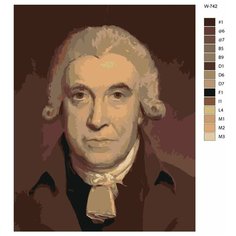 Картина по номерам W-742 "Джеймс Уатт" 80x100 Brushes Paints