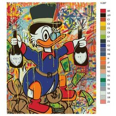 Картина по номерам V-287 "Стрит арт. Скрудж Макдак", 70x90 см Brushes Paints