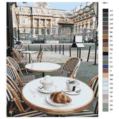 Картина по номерам Н8 "Париж. Круасcан", 70x90 см Brushes Paints