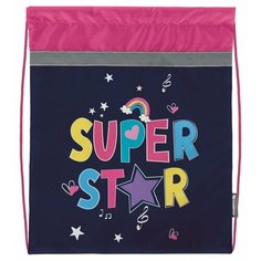 Мешок для обуви 1 отделение schoolформат Super Girl, 42х34см, для девочек