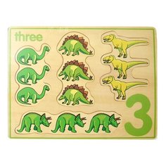 Для малышей обучающий сортер вкладыш Цифра 3 Toysa