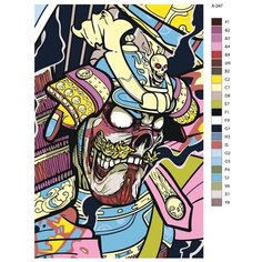 Картина по номерам X-247 "Маска" 70x110 Brushes Paints