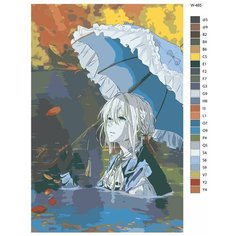 Картина по номерам W-485 "Аниме - Вайолет Эвергарден" 80x120 Brushes Paints