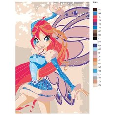 Картина по номерам Z-483 "Винкс. Блум" 70x110 Brushes Paints