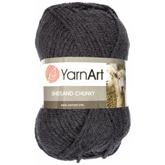 Пряжа Yarnart Shetland Chunky антрацит (632), 50%шерсть/50%акрил, 150м, 100г, 1шт