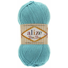 Пряжа Alize Baby best бирюзовый (287), 90%акрил/10%бамбук, 240м, 100г, 1шт