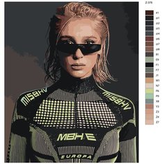 Картина по номерам Z-378 "Настя Ивлеева" 80x100 Brushes Paints