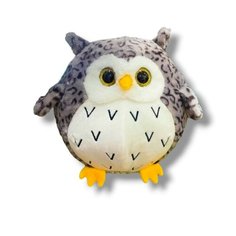 Мягкая игрушка Совушка серая пятнистая 35 см китай