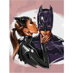 Картина по номерам Бэтмен и спутница 40х50 см Hobby Home