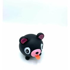 Игрушка мягкая антистресс со звуком черная Нет бренда