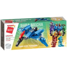 Конструктор Qman Creative Master 1414-6 Sura Mecha Sonic Flyer - Pterosaur, 92 дет.