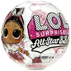 Кукла-сюрприз L.O.L. Surprise All-Star B.B.s Sports Series 3 Soccer Team, 7.6 см, 572671 разноцветный LOL