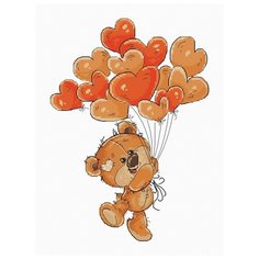 Luca-S Набор для вышивания Медвежонок Тедди 16.5 х 23 см (B1176)