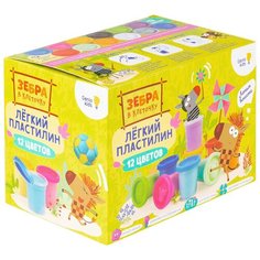 Пластилин Genio Kids Зебра в клеточку 12 цветов (TA1701L) 12 цв.