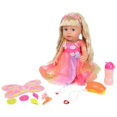 Интерактивная кукла Zapf Creation Baby Born Soft Touch в платье единорога, 43 см, 833-711 розовый