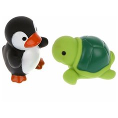 Набор для ванной Жирафики Черепашка и пингвин (681273), черный/зеленый