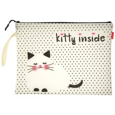 Bruno Visconti Папка на молнии Котеночек, силикон, А4, белый