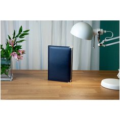 Ежедневник Bruno Visconti Imperium полудатированный, искусственная кожа, А5, 208 листов, синий, цвет бумаги тонированный