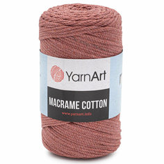 Пряжа для вязания YarnArt Macrame Cotton 250гр 225м (80% хлопок, 20% полиэстер) (792 пыльный кедр), 4 мотка