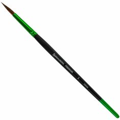 Кисть синтетика круглая №3 PREMIUM 201002 BRAUBERG Пифагор