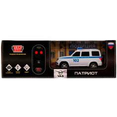 Машина на радиоуправлении PATRIOT-15RCPOL-WH УАЗ патриот полиция 15, 5 см, свет, белый Технопарк в кор
