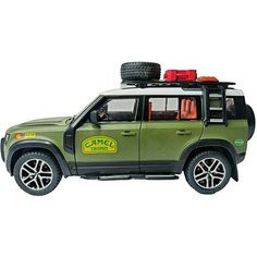 Коллекционная модель Land Rover DEFENDER 110 Camel Trophy NEW 1:24 (металл, свет, звук, аксессуары ) XLG