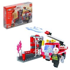 Конструктор «Пожарная бригада», 133 детали Keyixing