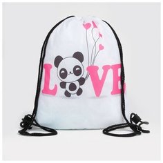 --- Мешок для обуви на шнурке, цвет белый