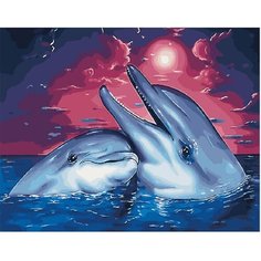 Картина по номерам Песни дельфинов 40х50 см Hobby Home