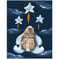 Картина по номерам Заяц на облаке 40х50 см Hobby Home