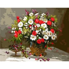 Картина по номерам Яркие цветы 40х50 см Hobby Home
