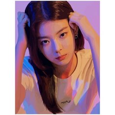 Картина по номерам на холсте itzy kpop Лиа - 5 30X40
