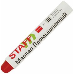 Маркер для промышленной маркировки STAFF ПМ-100 твердый, красный, -20 до +40С, 150814