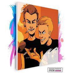Картина по номерам на холсте Beavis and Butthead, 50 х 60 см Красиво Красим