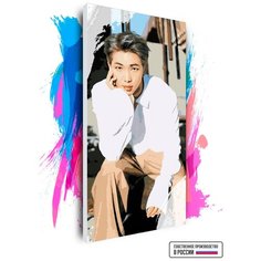 Картина по номерам на холсте BTS Rap Monster Aesthetics, 30 х 60 см Красиво Красим