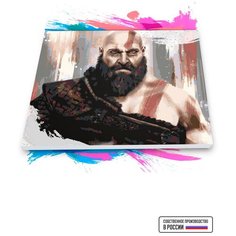 Картина по номерам на холсте God Of War, 80 х 120 см Красиво Красим