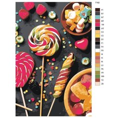Картина по номерам Т182 "Все сладости", 40х60 см Brushes Paints