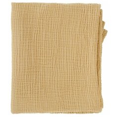Одеяло из жатого хлопка горчичного цвета из коллекции Essential 90x120 см, Tkano, TK20-KIDS-BLK0001