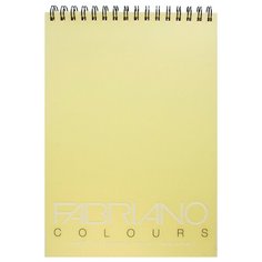 Fabriano Блокнот для зарисовок "Colours" 80г/м2 А4 Желтый 100л спираль по короткой стороне sela