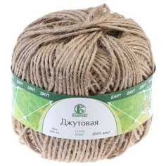 Камтекс Пряжа "Джутовая" 100% джут 80м/100гр (141 натуральный)