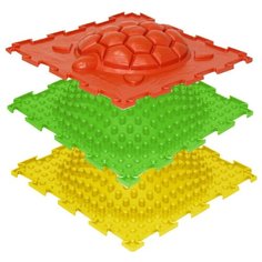 Модульный массажный коврик Ортодон набор "Кочки №1" (3 пазла)