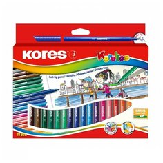 Фломастеры Kores Korellos, 24 цвета, в картонной коробке