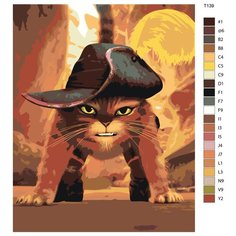 Картина по номерам Т139 "Кот в сапогах" 40х50 см Brushes Paints