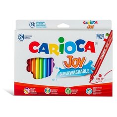 CARIOCA Фломастеры 24 цвета Carioca Joy, 2.6 мм, в картонной коробке