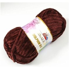Пряжа Himalaya Dolphin Big шоколад (76724), 100%полиэстер, 80м, 200г, 1шт