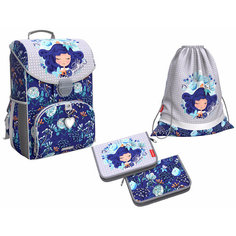 Школьный ранец ErichKrause® ErgoLine® 15L Bluecurl с наполнением 52587/1