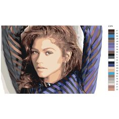 Картина по номерам Z-974 "Зендея-Zendaya" 40х60 Brushes Paints